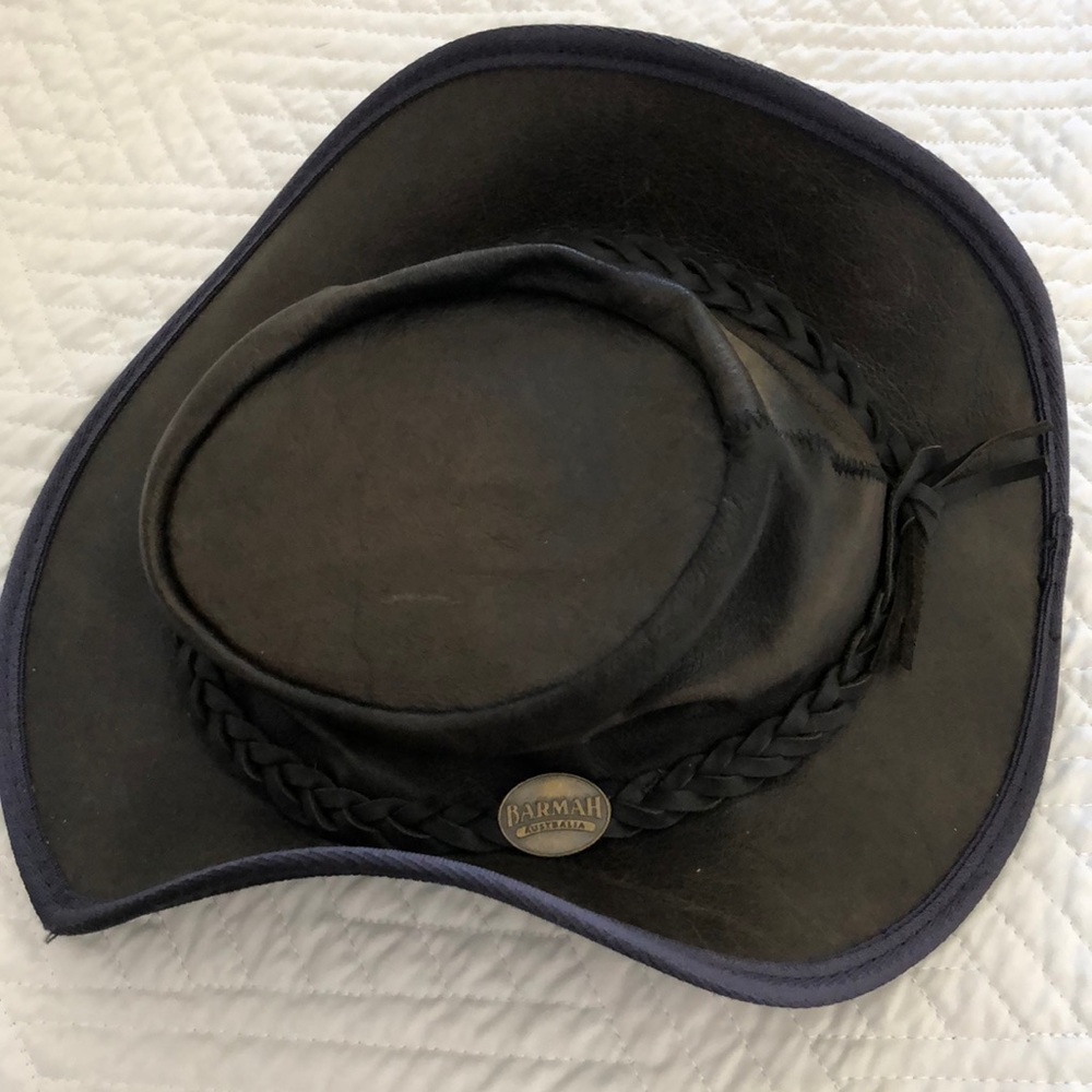 Barmah leather hat